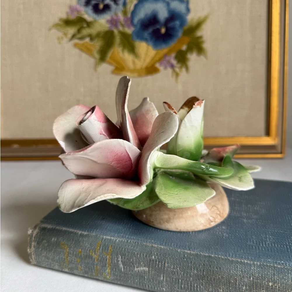 Italian porcelain rose